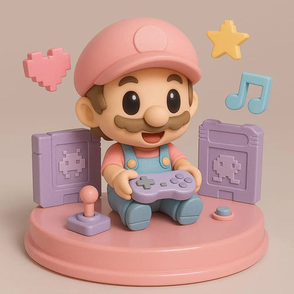 Figura Mario Bross 3D
